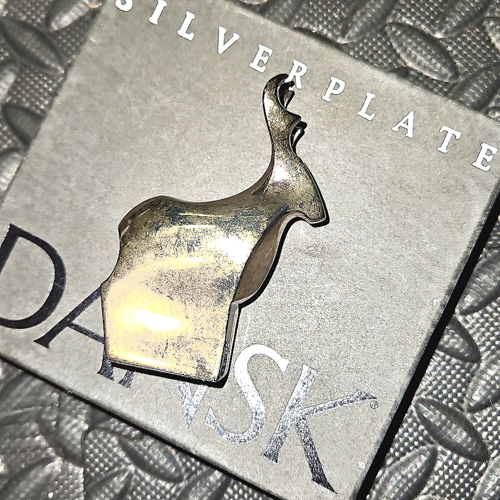Dansk Silverplate Reindeer Figurine